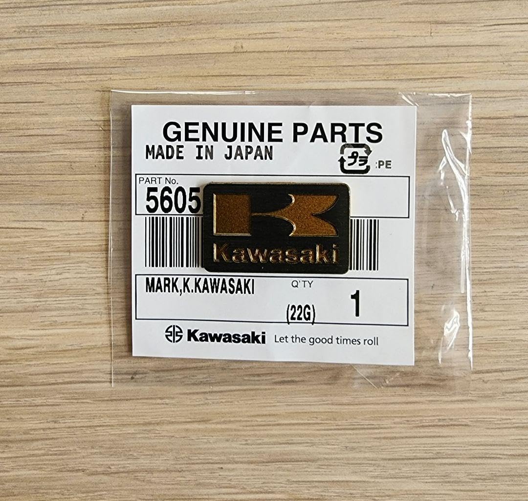 Amazon.co.jp: カワサキ ブラックゴールドKマークエンブレム カワサキ